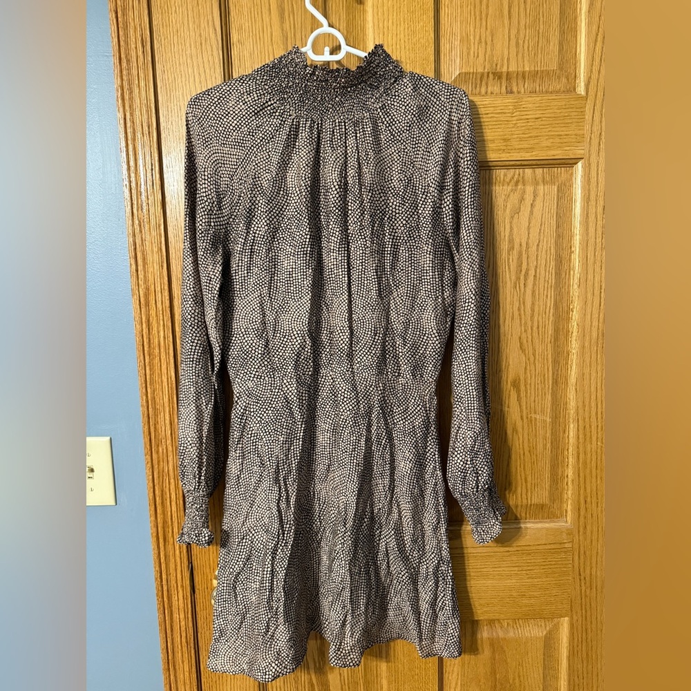 Caballero Anthropologie Polka Dot Silk Dress